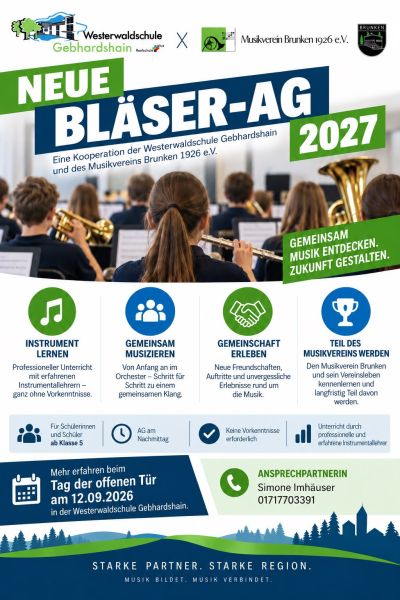 Bläserklasse Musikverein Brunken 2027
